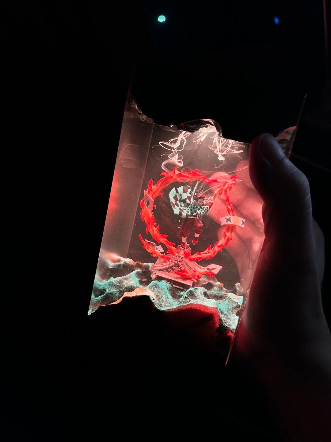 tanjiro resin lamp from rescene studio